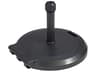 Grosfillex Resin Charcoal Free Standing Umbrella Base with Wheels