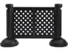 Grosfillex Crowd Control Resin Black 2-Panel Section of Portable Fencing