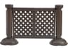 Grosfillex Crowd Control Resin Brown 2-Panel Section of Portable Fencing