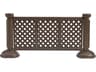 Grosfillex Crowd Control Resin Brown 3-Panel Section of Portable Fencing