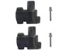 Grosfillex Resin Black 2 Piece Connector Pack