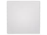 Grosfillex Molded Melamine Resin White Square Table Top with Umbrella Hole