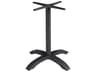 Grosfillex Eco-Fix Aluminum Black Bar Central Table Base