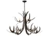 Hubbardton Forge Caribou 9-Light Candelabra Chandelier