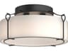 Hubbardton Forge Bow 4-Light Glass Drum Flush Mount