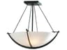 Hubbardton Forge Compass 3-Light Glass Bowl Semi Flush Mount
