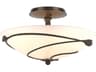 Hubbardton Forge Leaf 2-Light Glass Bowl Semi Flush Mount