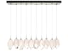 Hubbardton Forge Chrysalis 10-Light Crystal Glass Linear Island Pendant