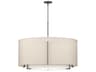 Hubbardton Forge Exos 3-Light Glass Drum Tiered Pendant