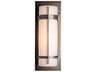 Hubbardton Forge Banded 1 - Light Incandescent Outdoor Wall Light