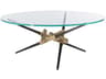 Hubbardton Forge Crux Round Glass Coffee Table