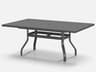 Homecrest Latitude Aluminum Rectangular Patio Counter Table with Umbrella Hole
