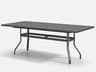 Homecrest Latitude Aluminum Rectangular Outdoor Counter Table with Umbrella Hole