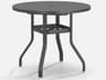 Homecrest Latitude Aluminum Round Outdoor Counter Table with Umbrella Hole