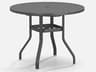 Homecrest Latitude Aluminum Round Patio Counter Table with Umbrella Hole