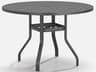 Homecrest Latitude Aluminum Round Outdoor Patio Counter Table with Umbrella Hole