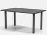 Homecrest Latitude Aluminum Rectangular Counter Post Base Table with Umbrella Hole