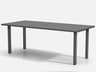 Homecrest Latitude Aluminum Rectangular Counter Post Base Table with Umbrella Hole