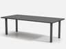 Homecrest Latitude Aluminum Rectangular Chat Post Base Table with Umbrella Hole