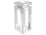 Howard Elliott Mirrored Rectangular Glass Silver End Table