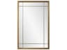 Howard Elliott Chiverny Brass Rectangular Wall Mirror