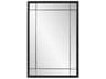Howard Elliott Chiverny Matte Black Rectangular Wall Mirror
