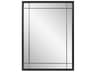 Howard Elliott Chiverny Matte Black Rectangular Wall Mirror