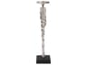 Howard Elliott Abstract Textured Nickel Candle Holder