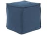 Howard Elliott Outdoor Patio Seascape Turquoise Fabric Cushion Ottoman