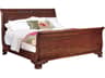 Henkel Harris Brown Mahogany Wood Queen Sleigh Bed