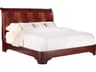 Henkel Harris Brown Mahogany Wood King Sleigh Bed