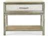 Hickory White Custom Elements Cabinet Rectangular Wood Stone End Table