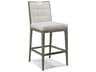 Hickory White Odyssey Upholstered Ash Wood Morris Bar Stool