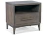 Hickory White Odyssey 1-Drawer Gray Ash Wood Nightstand