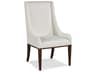 Hickory White Trellis Maple Wood Upholstered Adair Side Dining Chair