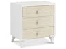 Hickory White Trellis French Pearl Maple Wood Accent Chest