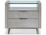 Hickory White Modern Retreat 2-Drawers Mirage Nightstand