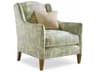 Hickory White Custom Elements Upholstery Green Fabric Accent Chair