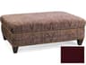 Hickory White Custom Elements Upholstery Modern Walnut Brown Fabric Storage Ottoman