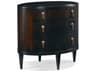 Hickory White Stratos 3-Drawers Black Maple Wood Nightstand