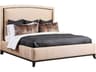 Hickory White Reimagine Black Beige Upholstered Carrington Queen Panel Bed