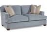 Hickory White Slade Walnut Blue Upholstered Loveseat