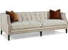 Hickory White Custom Elements Upholstery Black Nickel Beige Upholstered Sofa