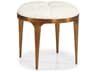 Hickory White Custom Elements Upholstery Gold Upholstered Saint Tropez Pouf Ottoman