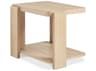 Hickory White Revival Rectangular Wood Light Oak End Table