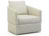 Hickory White Custom Elements Upholstery Swivel Fabric Accent Chair