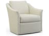 Hickory White Custom Elements Upholstery Swivel Cream Fabric Accent Chair