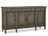 Hickory White Continental Classics 80" Cherry Wood French Blue Sideboard