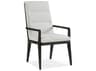 Hickory White Oasis Beech Wood Upholstered Ellena Arm Dining Chair