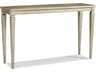 Hickory White Rockford Rectangular Wood Silver Fox Console Table
